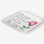 2 Timothy 4:7 - Ich habe den guten Kampf gekämpft Pappteller (Gewinkelt)