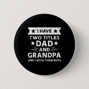 2 Titel Papa Opa Lustig Vatertag Großelterntag Button
