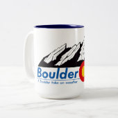 2-Ton Kaffee-Tasse 15 Unze Zweifarbige Tasse (Vorderseite Links)