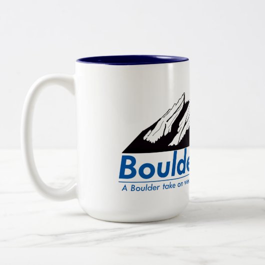 2-Ton Kaffee-Tasse 15 Unze Zweifarbige Tasse (Links)