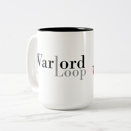 2-Ton Kriegsherrn-Schleifen-Tasse Zweifarbige Tasse (Vorderseite Links)