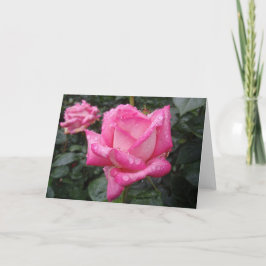 2-Ton rosa Rose Karte