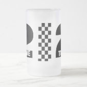 2 Ton-Tasse Mattglas Bierglas (Mittel)