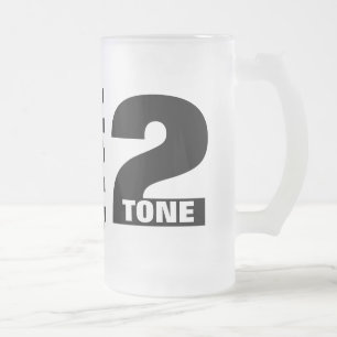 2 Ton-Tasse Mattglas Bierglas