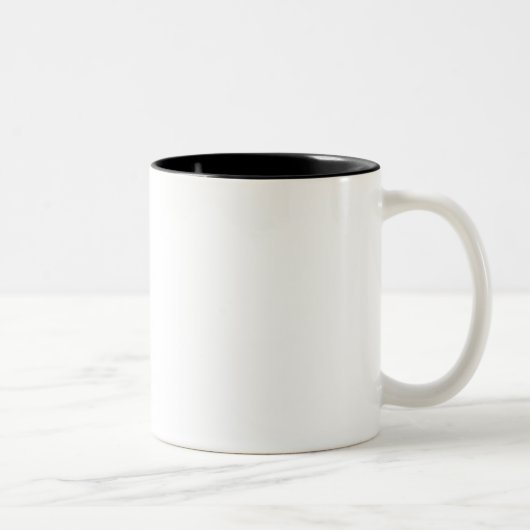 2 TON-TASSEN-Geschenk Schablone DIY addieren Zweifarbige Tasse (Rechts)