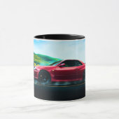2 Töne 2000er Sportwagen Klassik Kaffee Tasse (Zentrum)