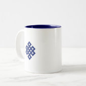2-Tone Blue 11oz Tasse (Vorderseite Links)