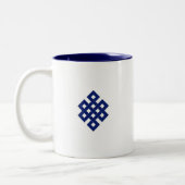 2-Tone Blue 11oz Tasse (Links)