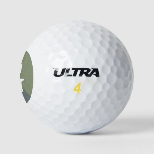 2 Tone Diagonal Initial Monogramm Golfball (Logo)