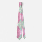 2 Töne Glitzer rosa und puderblau Cyan Krawatte (Vorderseite)