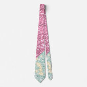 2 Töne Glitzer rosa und puderblau Cyan Krawatte (Vorderseite)
