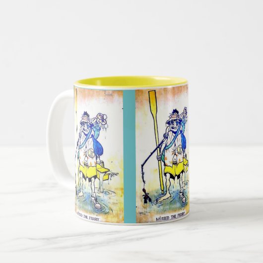 2 Töne Kaffee-Tasse Zweifarbige Tasse (Vorderseite Links)