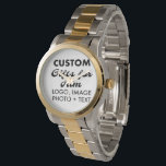 2-Tone Oversized Steel Watch Custom Geschenke für Armbanduhr<br><div class="desc">Individuelle Geschenke für seine personalisierte Silber & Gold Zwei-Tone Oversized Stainless Steel Watch. Laden Sie Logo, Foto, Bild, Design und fügen Sie Ihren eigenen Text zu Ihrem eigenen personalisierten Geburtstag, Weihnachten, Vatertag, Valentinstag Feier, Bürogeschenke für ihn (Mann, Männer, Mann, Freund, Vater, Vater, Vater, junger Mann, Sohn).</div>