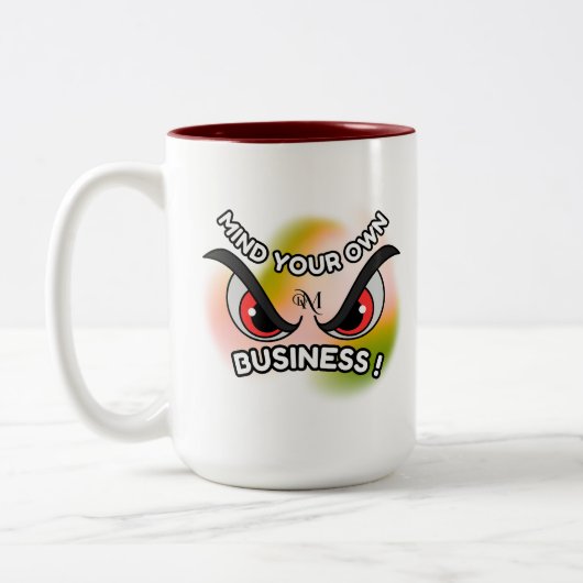 2-Tone Tasse 11oz : Achten Sie auf Ihre eigene (br (Links)