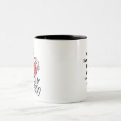 2-Tone Tasse 11oz : Meine einzige Königin (schwarz (Mittel)