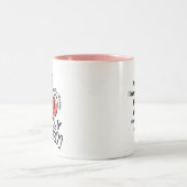 2-Tone Tasse 11oz : My Only Queen (pink) (Mittel)