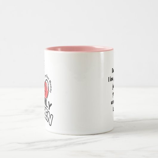 2-Tone Tasse 11oz : My Only Queen (pink) (Mittel)