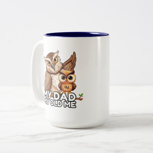 2-Tone Tasse 15oz : Mein Vater Mein Altes Ich (Mar (Vorderseite Links)