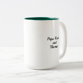 2-Tone Tasse 15oz : Mein Vater My Old Me (grün) (VorderseiteRechts)