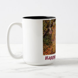 2 Töne Tasse. Alles Gute zum Geburtstag. Hippie/Qu Zweifarbige Tasse