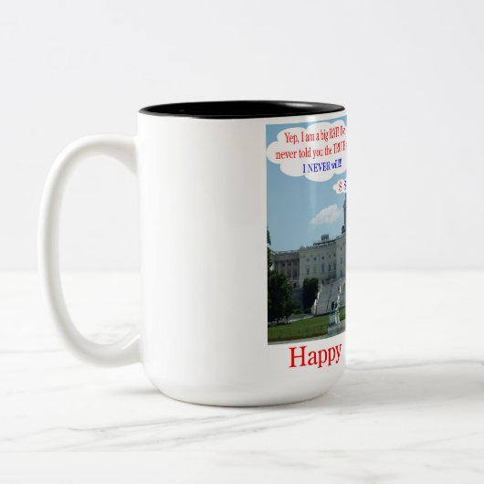 2 Töne Tasse. Glückwunsch 4. Ratte/Unclesam Zweifarbige Tasse (Links)