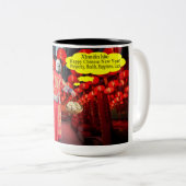 2 Töne Tasse. Happy Chinese New Year/ pand Zweifarbige Tasse (VorderseiteRechts)
