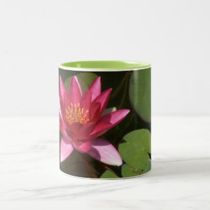 2 TONIERTE TASSE, " PINK LOTUS BLOSSOM" ZWEIFARBIGE TASSE