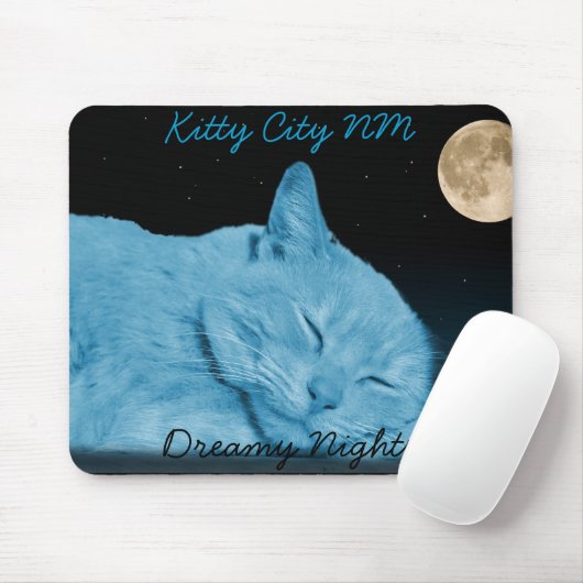 2, träumerische Nächte, Miezekatze-Stadt Nanometer Mousepad (Mit Mouse)
