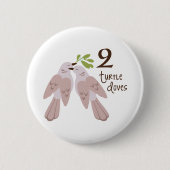 2 Turtle Dove Button (Vorderseite)