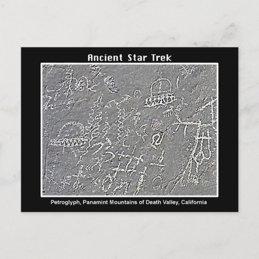 2. UFO Petroglyph im Todestal Postkarte (Vorderseite)