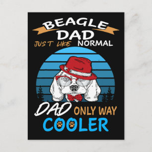 2 VATER BEAGLE VATER COOLER POSTKARTE