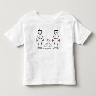 2 Väter sind besser als einer Kleinkind T-shirt