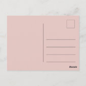 2 Verflochtene Herzen mit Initialen Save the Date Postkarte (Rückseite)