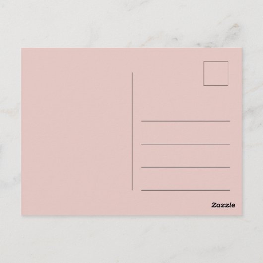 2 Verflochtene Herzen mit Initialen Save the Date Postkarte (Rückseite)