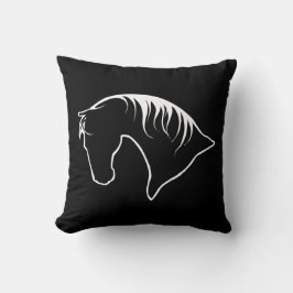 2 versahen Land-Western-Pferdedesignerkissen mit Kissen