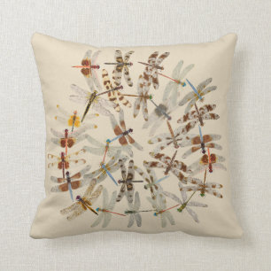 2 versahen Libellen-Kissen mit Seiten Kissen