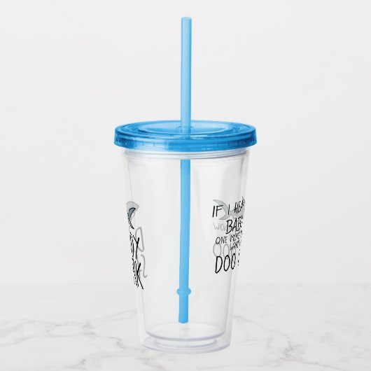 2 versahen lustiger Baby-Haifisch mit Acryltrinkbecher (Rechts)