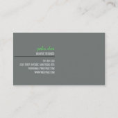 2 versahen minimale Visitenkarte mit Seiten (Rückseite)