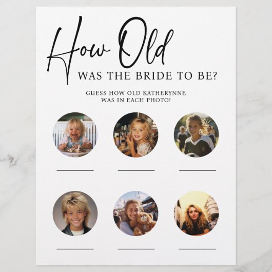 2 Verschiedene Budget Brautparty Party Games Flyer (Vorne)