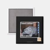 2 viel Caffine? Magnet (Vorderseite/Rückseite)