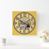 2 Vintage Köche Quadratische Wanduhr (Zuhause)