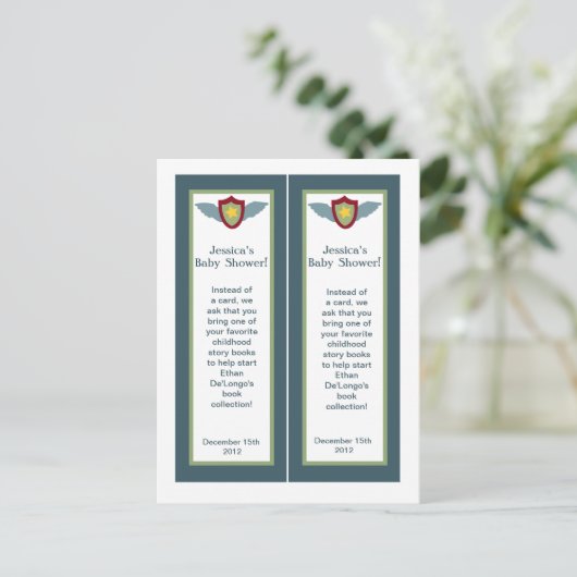 2 VINTAGE LESEZEICHEN EINLADUNGSPOSTKARTE (Stehend Vorderseite)