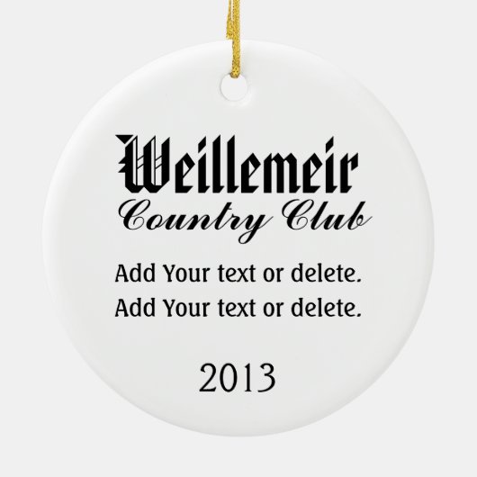 #2 VIP Golf Ornament - SRF (Hinten)