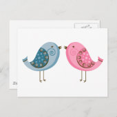 2 Vögel Postkarte (Vorne/Hinten)