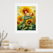 2 von 17 Sonnenblumengarten Miceville Poster (Küche)