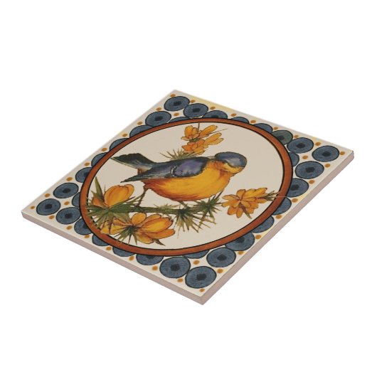 #2 von 5 Repro 1890s Doulton Lambeth Hand bemalt Fliese (Seite)