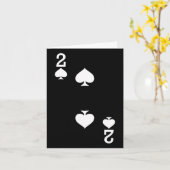2 von Spades Playing Card Halloween Costume Dark Karte (Gelbe Blume)