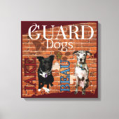 2 Wachhunde Leinwanddruck (Vorderseite)