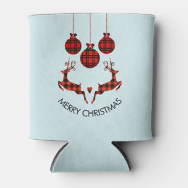 2 Weihnachten Hirsch Springen Rustikaler Stil Dosenkühler