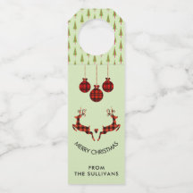 2 Weihnachten Hirsch Springen Rustikaler Stil